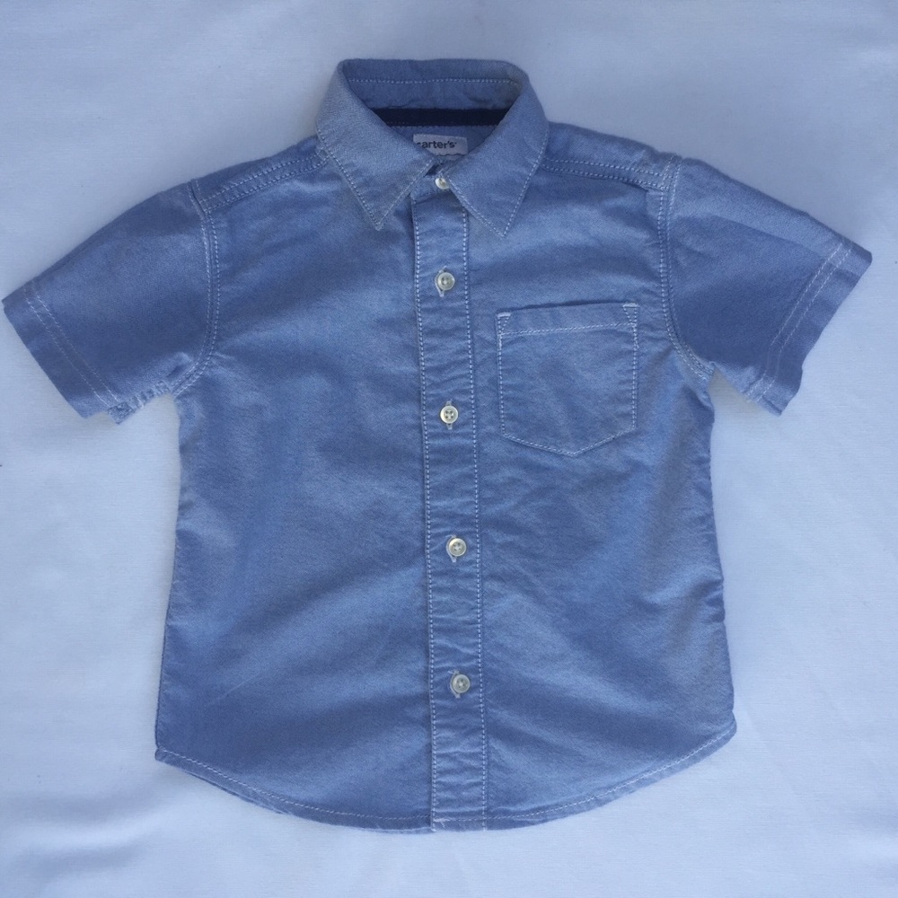 Carter’s 3T short sleeve button down, EUC